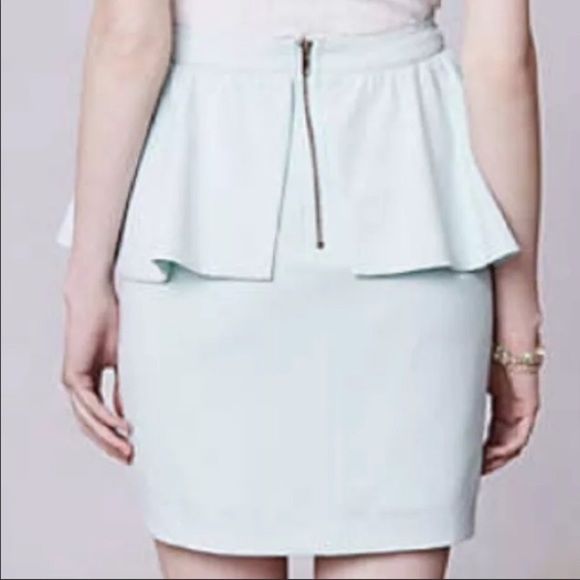 Anthropologie Mint Peplum Skirt NWT SZ M - Picture 2 of 5